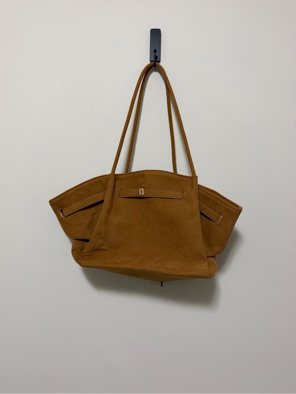 JW PEI Suede Shoulder Tote in Cognac